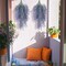 8 Pcs Hanging Plants Artificial Decor Fake Plants Ferns Vine Artificial Large Faux Hanging Wall Indoor Outdoor Decorations for Garden Wedding, Purple